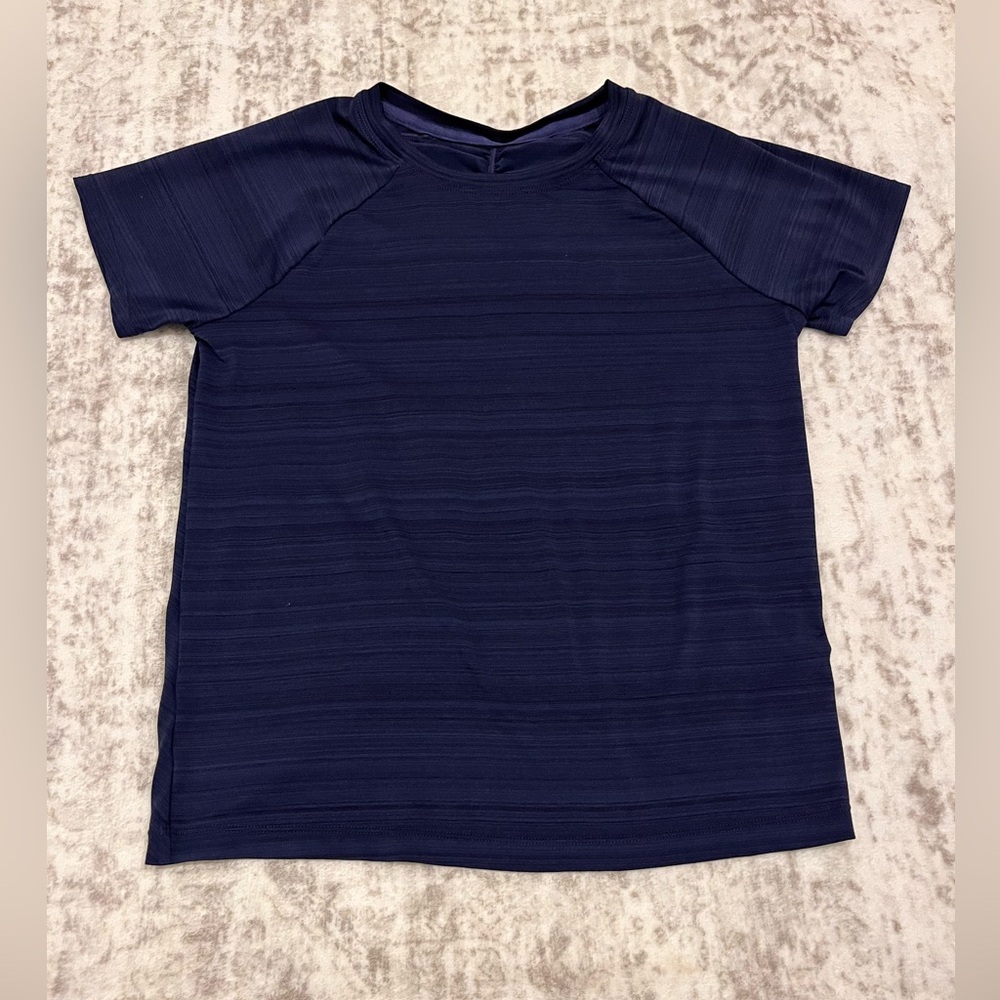 Athleta Girl Ruched Tech Tee - Navy